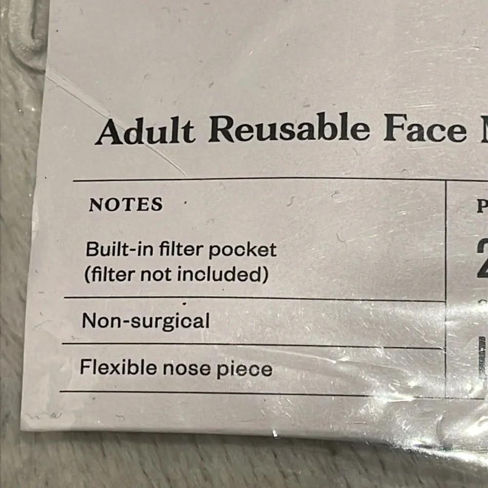 Goodfellow & Co Assorted Fabric Face Masks 6 packages of 2. Size L/XL.